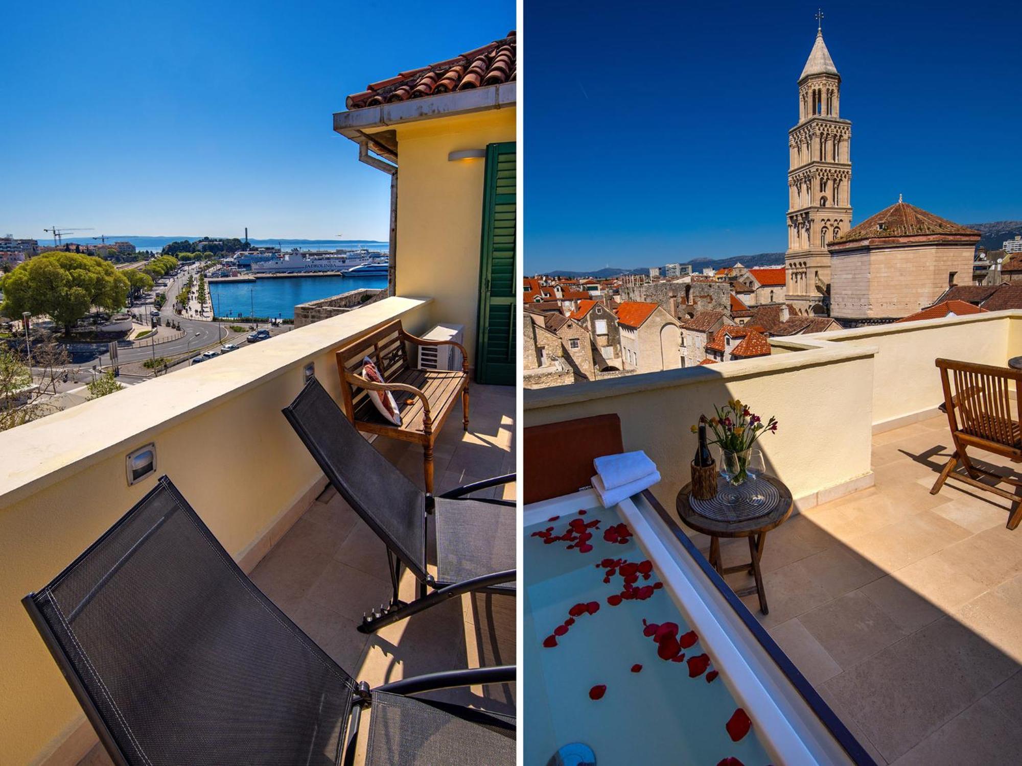 Terazza Grande In Diocletian Tower Apartment Split Exterior photo